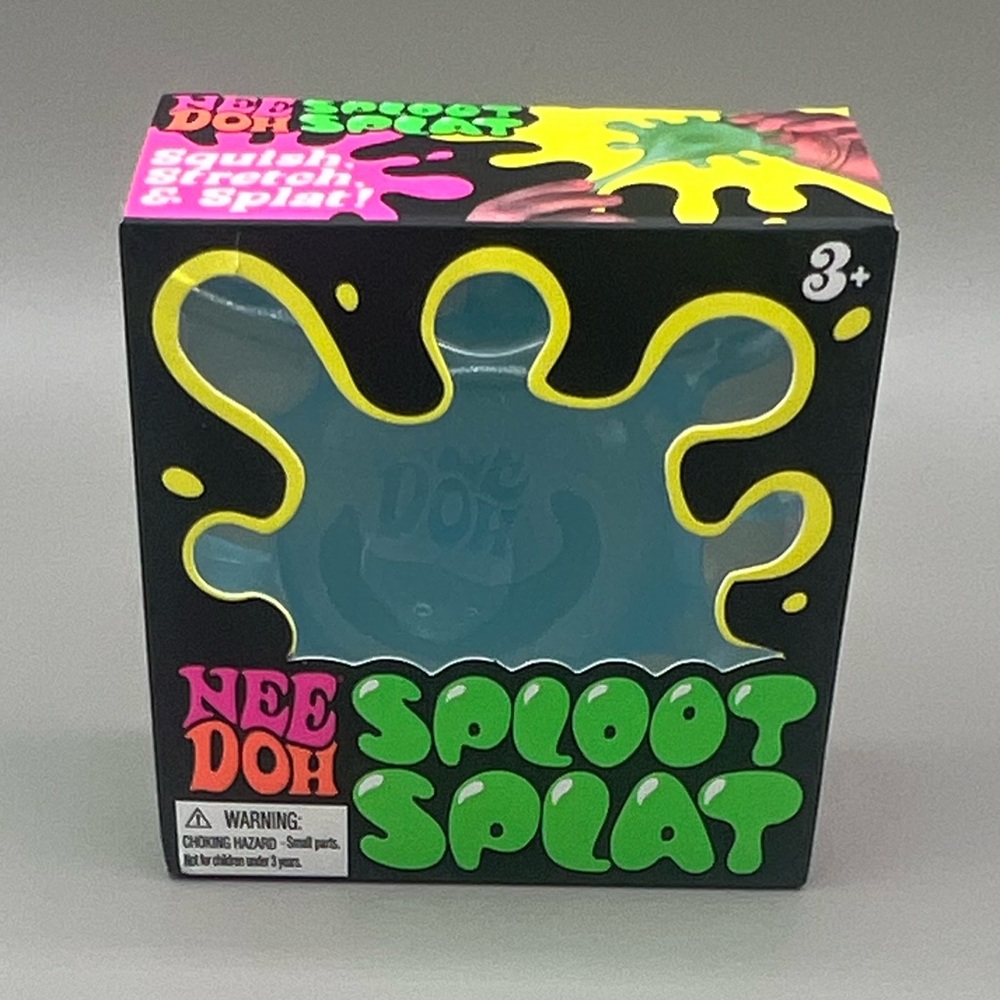 💙Schylling NeeDoh BLUE Sploot Splat Novelty Sensory Fidget Stress Relief Toy NEW